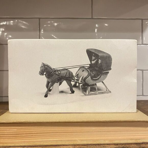 Department 56 One Horse Open Sleigh Heritage Village #5982-0 Accessory - Picture 2 of 10